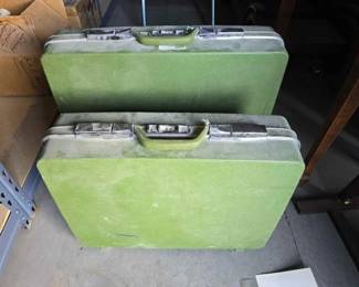 #13058 • (2) Vintage Travel Master Suitcases
