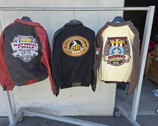 #12024 • (3) Wrangler National Finals Rodeo Varsity Jackets
