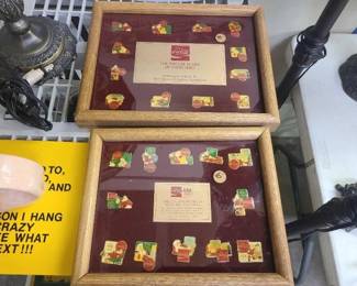 #1004 • (2) Framed Coca-Cola Pin Sets
