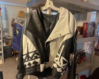 #60854 • Logan and Lee Leather Mickey Mouse Two Gun Jacket
