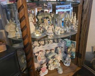 #60596 • Porcelain Statues, Dreamsicles Figurines, Snow Globe, And Ornaments
