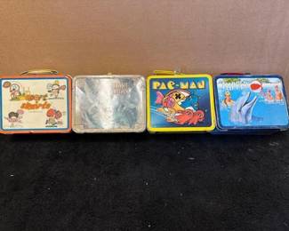 #10402 • (4) Vintage Metal Lunchboxes
