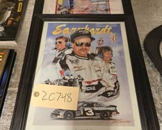 #20748 • 3 Nascar Pictures in Frams
