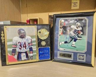#50226 • Walter Payton and Emmitt Smith Autographed Memorabilia

