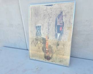#13612 • Framed Johnny Friedlaender Artwork
