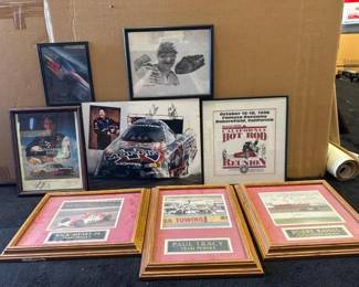 #10358 • (8) Framed Signed NASCAR Art
