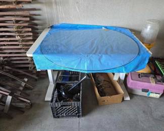 #6010 • Table and Round Glass Top
