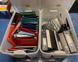 #20700 • 2 Totes of 3 Ring Binders
