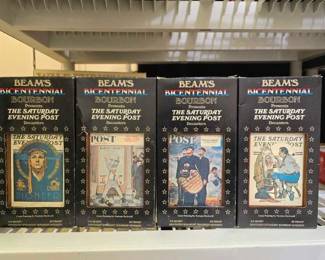 #50280 • 4 Beams Bicentennial Decanters
