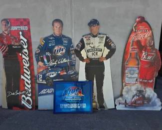 #12064 • Miller Lite Picture and (4) Cardboard Cutouts
