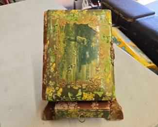 #1966 • Antique Victorian A.B. Frost Photo Album with Stand and Pictures
