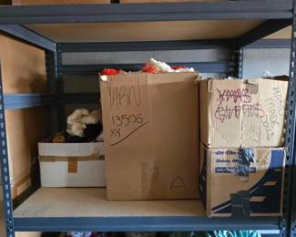 #13506 • 2 Boxes Of Yarn & 2 Boxes Of Stuffed Animals
