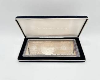 #3118 • 1996 $100 .999 Pure Silver Bar, 4ozt
