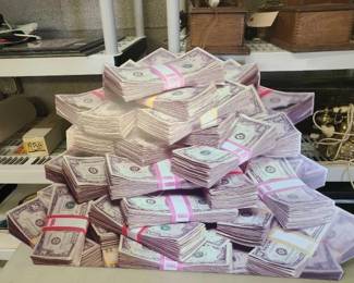 #1594 • Double Sided Money Cardboard Cut-out
