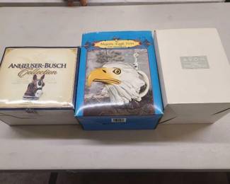 #1136 • (3) Budweiser Steins
