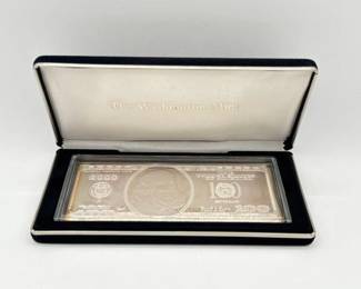 #3074 • 2000 $100 .999 Pure Silver Bar, 4ozt
