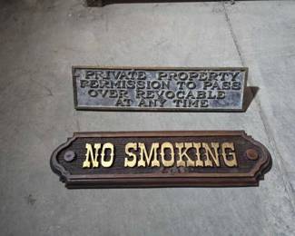 #13100 • (2) Hanging Signs
