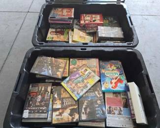 #12210 • (2) Totes of DVDs
