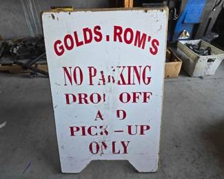 #6042 • Goldstroms No Parking Drop off and Pick Up Only Sign
