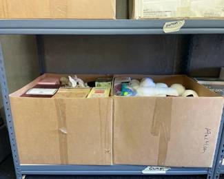 #10202 • 2 Boxes of Dolls and Yarn
