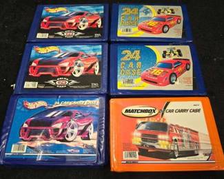 #10728 • (6) 24 Car Carry Cases with Vintage Hot Wheels

