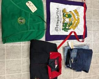 #50528 • U.S. House Of Representatives Apron & Winston Racing Team Jacket & Tres Amigos Apron & (2) pairs of Woman Pants size 14p
