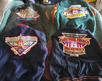 #12020 • (4) Wrangler National Finals Rodeo Varsity Jackets
