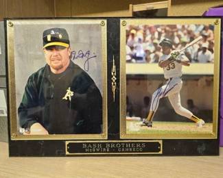 #50236 • Mark Mcgwire and Jose Canseco Bash Brothers Autographed Memorabilia

