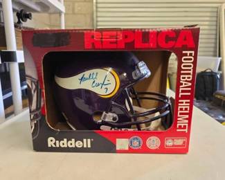 #1938 • Riddle Replica Autographed Minnesota Vikings Helmet
