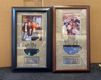 #10348 • (2) Framed Signed ArtWork By The Whole Friends Cast
