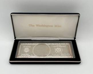 #3082 • 2000 $100 .999 Pure Silver Bar, 4ozt
