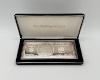 #3104 • 2000 $100 .999 Pure Silver Bar, 4ozt
