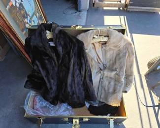 #12146 • (2) Faux Fur Coats
