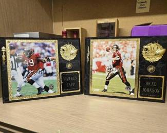 #50222 • Warren Sapp and Brad Johnson Autographed Memorabilia
