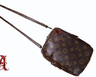 LOUIS VUITTON Mini Danube Shoulder Bag Monogram Leather Cross Body Purse Authentic