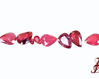 Natural Round Cut Loose Ruby Lot 4.07ctw PRECIOUS GEMSTONE JEWELRY MAKING 