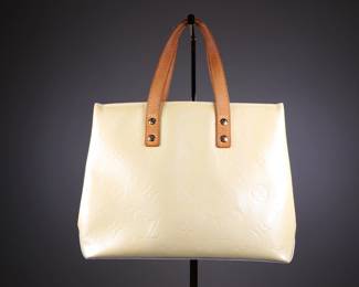 LOUIS VUITTON Vernis Reade PM Perle Authentic Patent Leather
