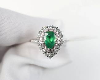 Platinum, Natural GIA Alexandrite & Diamond Ring 2.1ctw, 6.5 Grams Oscar Friedman Gemstone Jewelry
