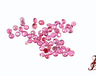 Natural Round Cut Loose Ruby Lot 2.58ctw PRECIOUS GEMSTONE JEWELRY MAKING 