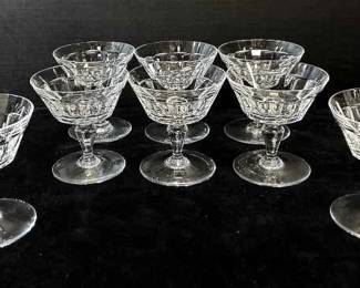 Baccarat Crystal Bretagne Footed Sherbet Glasses 8 Total