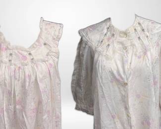 Two Eve Stillman Floral Vintage Nightgowns