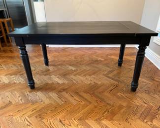 Black farm table   30.5"h x 5' long x 34.5" w 