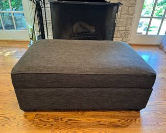 Crate and Barrel storage ottoman                                         18"h x 43"long  x 28"d