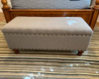 Upholstered storage bench