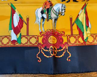 Hermes Real Escuela Andaluza del Arte Equestre Silk Scarf