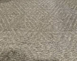 Woven fiber rug              13' x 13' rubber backing