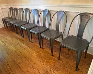 8 Crate and Barrel Lyle dining chairs