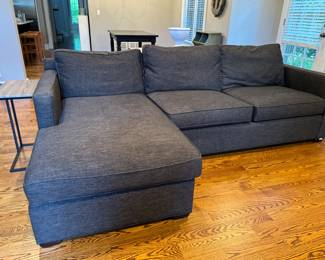 Crate and Barrel sectional                                                          34"h x 100" long x 62" d