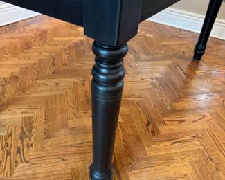 Black farm table   30.5"h x 5' long x 34.5" w 