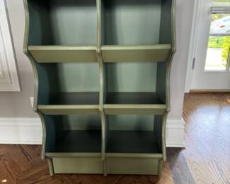Green cubbies    34"h 22.5"w x 13"d 